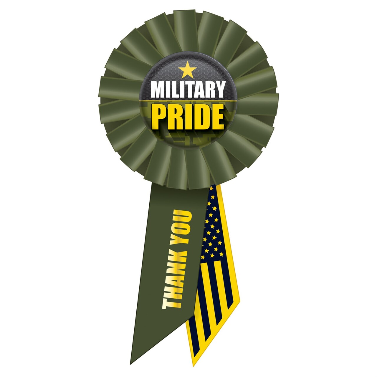 Military Pride Rosette, (Pack of 6)